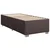 Vidaxl Box spring postelja z vzmetnico temno rjava 90x200 cm blago