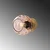 Opviq Zidna lampa Benek-15-14403, 15x18x15cm, IP20, Zlatna boje