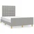 Vidaxl Posteljni okvir brez vzmetnice siv 120x190 cm blago