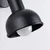 Sollux SL.1316 - Zidna spot svetiljka ELBA 1xE27/15W/230V crna