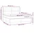 Vidaxl Box spring postelja z vzmetnico krem 180x200 cm blago