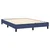 Vidaxl Box spring postelja z vzmetnico LED modra 140x200 cm blago