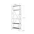 Hanah Home Polica za knjige Suadiye, 50x180x30 cm, Antracit