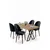 Hanah Home Trpezarijski set, 5 komada, Teget