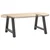 Noge za klub stolić A-oblika 2 kom antracit 60 x (42-43) cm čelik