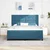 Vidaxl LED Box Spring Postelja Temno modra 180 x 200 cm Žamet
