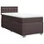 Vidaxl Box spring postelja z vzmetnico temno rjava 80x200 cm blago