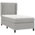 Vidaxl Box spring postelja z vzmetnico svetlo siva 80x200 cm blago