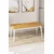 Hanah Home klupa Pera Bench, 105 cm, kapućino / bela