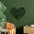 Wallity Zidna dekoracija Musical Heart, 60 x 74 cm, Crna