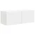 TV zidni ormar Zidne 2 pcs Bijelo 78,5 x 31 x 29,5 cm