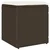 Vidaxl Vrtni stolčki z blazinami 2 kosa Rjava 40x40x43 cm Poly Rattan