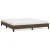 vidaXL Posteljni okvir temno rjav 160x200 cm blago