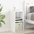 Noćni ormarić s ladicama 2 pcs Bijelo 30,5 x 27 x 59,5 cm