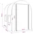 Staklenik s okvirom 160 x 200 x 192,5 cm PVC *Transparent*an