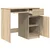 Radni stol sonoma hrast 86x49x76 cm konstruirano drvo