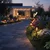 LED solarna lampa FLAME LED/1,2V 100 mAh 1800K 37 cm IP44 crna