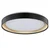 Brilliant - LED prigušiva plafonska lampa WALDO LED/36W/230V crna/zlatna + daljinski upravljač