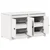 Vidaxl Kuhinjski element MEPPEL Bela 106 x 55 x 64 cm Trden borov les
