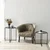 Hanah Home Set pomoćnih stočića S412F, 2 komada, Crni