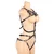SuperLove Leather Harness with Adjustable Straps Black