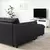 VIMLE Ugaona sofa, 5-sed, s lenjivcem/Grann/Bomstad crna