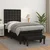 Vidaxl Box spring postelja z vzmetnico črn 90x190 cm umetno usnje