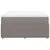 Vidaxl Box spring postelja z vzmetnico taupe 160x200 cm blago