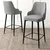 HANAH HOME Set 6 barskih stolica Enox Grey Black