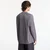 Majice Y-3 Oversized Gradient Stripes Long Sleeve T-Shirt UNISEX Grey Five XL