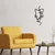 Wallity Zidna dekoracija Interior, 40x73 cm, 1.5 mm, Crna