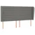 Vidaxl Box spring postelja z vzmetnico temno siva 200x200 cm blago