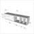Hanah Home TV Komoda Teo Floating, 140x29,5x29,5 cm, Crna