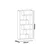 Hanah Home Polica 90x183,6x29,5cm Bela