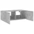 TV ormarić s LED svjetlima siva boja betona 80x35x31 cm