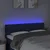 Vidaxl LED posteljno vzglavje modro 144x7x78/88 cm blago