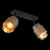 Globo 15560-2C - Spot svetiljka MILLEY 2xE27/40W/230V crna/bronza