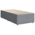 Vidaxl Box spring postelja z vzmetnico svetlo siv 100x200 cm blago