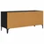 TV ormar Crni hrast 100 x 34,5 x 44,5 cm Obrađeno drvo i čelik