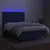 Vidaxl Box spring postelja z vzmetnico LED modra 140x200 cm blago