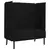 Sofa s visokim naslonom 101cm Crna tkanina
