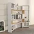 Hanah Home Polica 163x150x22cm Belo-Hrast