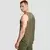 GymBeam Men‘s Combat Tank Top Olive Grey
