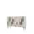 Hanah Home komoda Ece 120, 120 cm, bela / travertin / srebrna