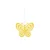 Viseči kovinski metulj PASTEL BUTTERFLY - več barv Barva: Rumena