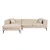 Atelier del Sofa Ugaona garnitura Como Eco, 270 cm, Bež