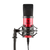 Auna MIC-900RD USB, mikrofon set V4, kondenzatorski mikrofon, pop filter, nosač za mikrofon, crvena boja