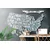 Tapeta moderni zemljevid ZDA - 441x297