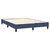 Vidaxl Box spring postelja z vzmetnico LED modra 140x190 cm blago