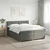 vidaXL Postelja boxspring z vzmetnico Temno siva 200 x 200 cm Blago